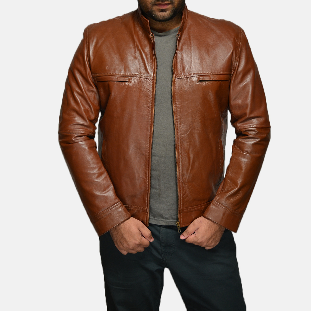 Mens Leather Jacket Tan Pictures